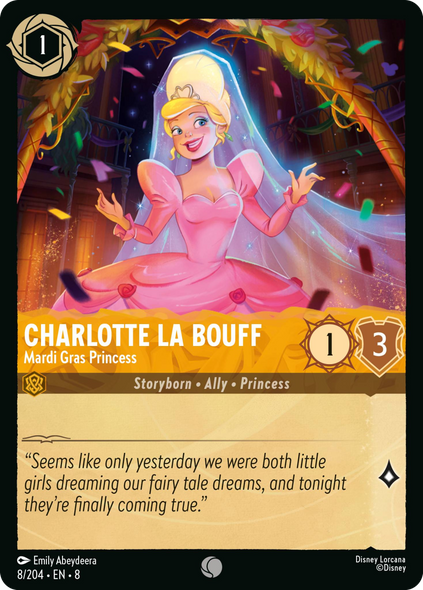 8ROF-008, C, Charlotte La Bouff - Mardi Gras Princess