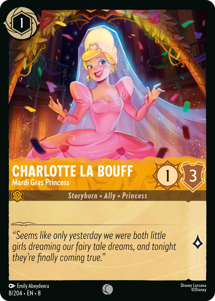 8ROF-008, C, Charlotte La Bouff - Mardi Gras Princess (Foil)