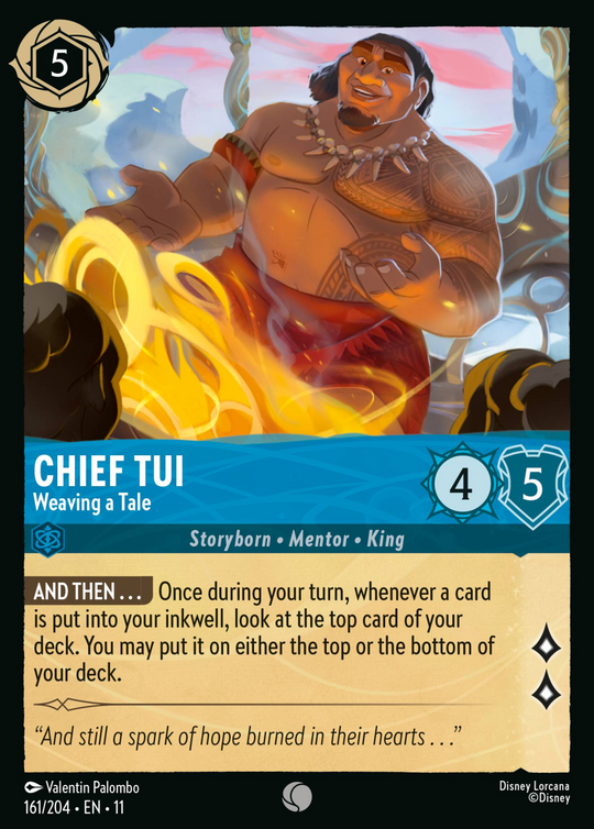 11WSP-161, C, Chief Tui - Weaving a Tale