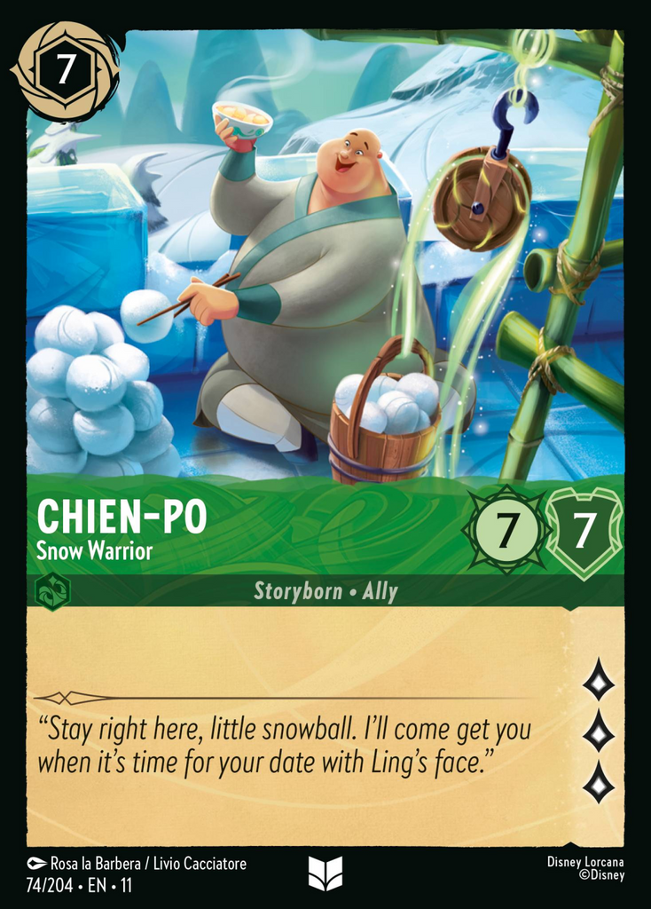 11WSP-074, UC, Chien-Po - Snow Warrior (Foil)
