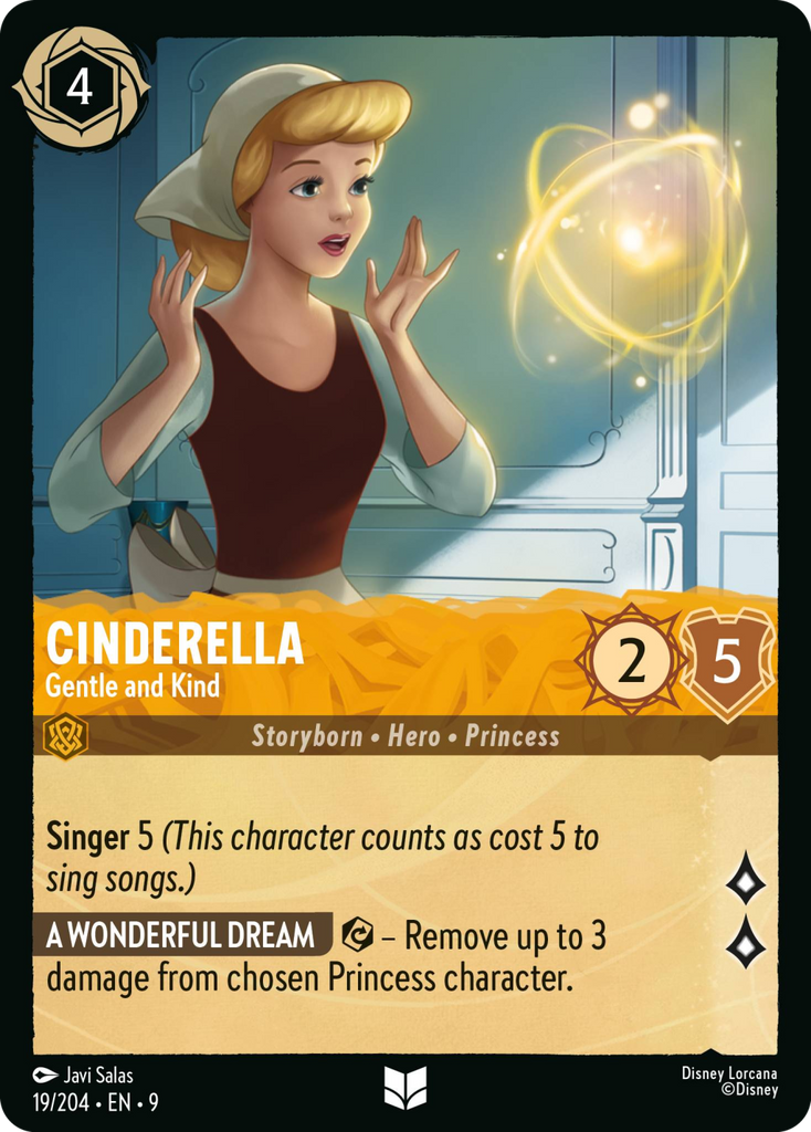 9FAB-019, UC, Cinderella - Gentle and Kind (Foil)