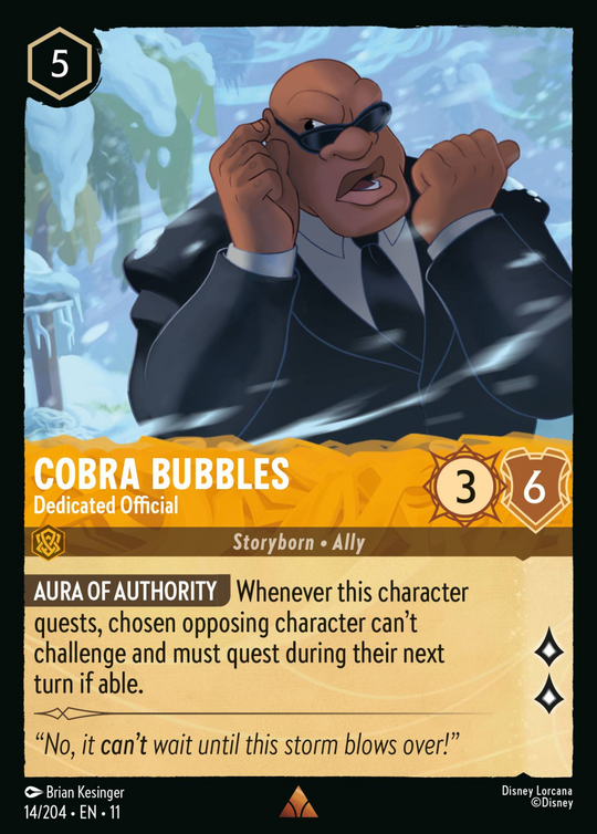 11WSP-014, R, Cobra Bubbles - Dedicated Official