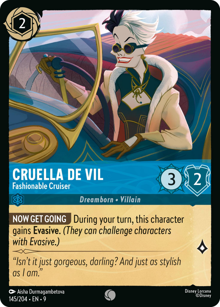 9FAB-145, C, Cruella De Vil - Fashionable Cruiser