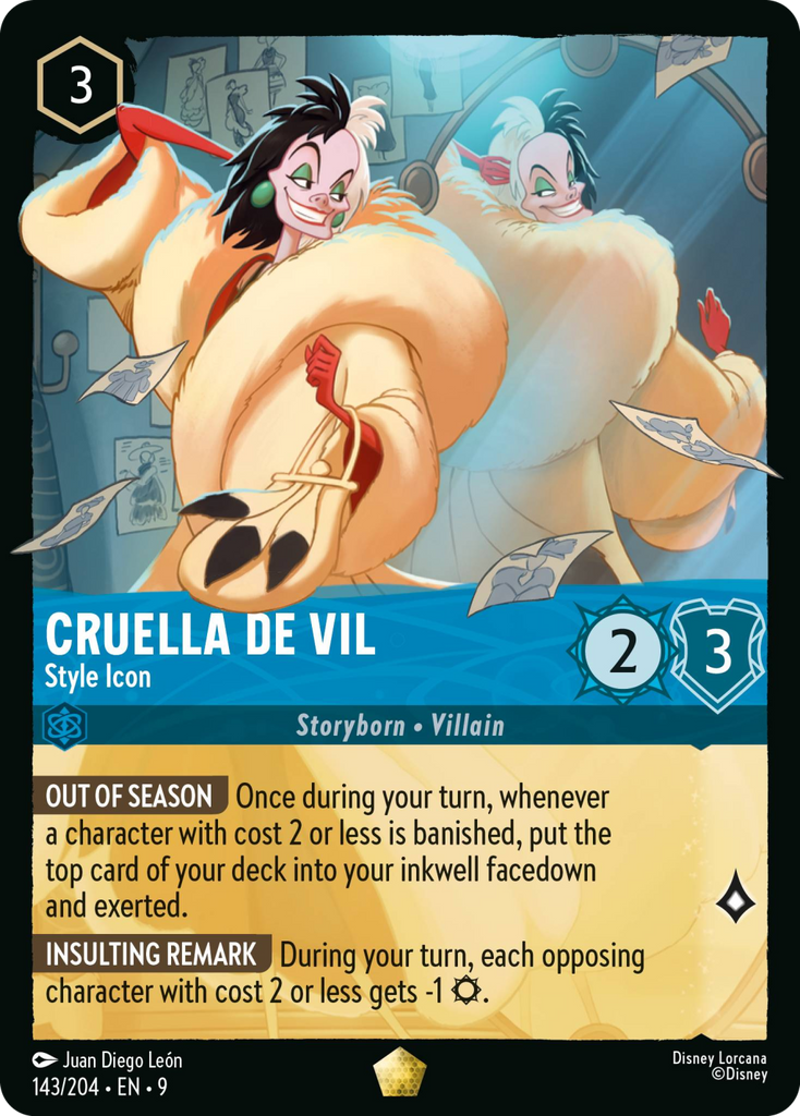 9FAB-143, L, Cruella De Vil - Style Icon (Foil)