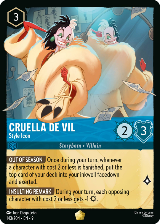 9FAB-143, L, Cruella De Vil - Style Icon (Foil)