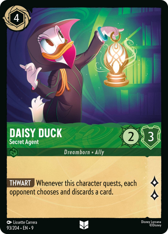 9FAB-093, UC, Daisy Duck - Secret Agent (Foil)