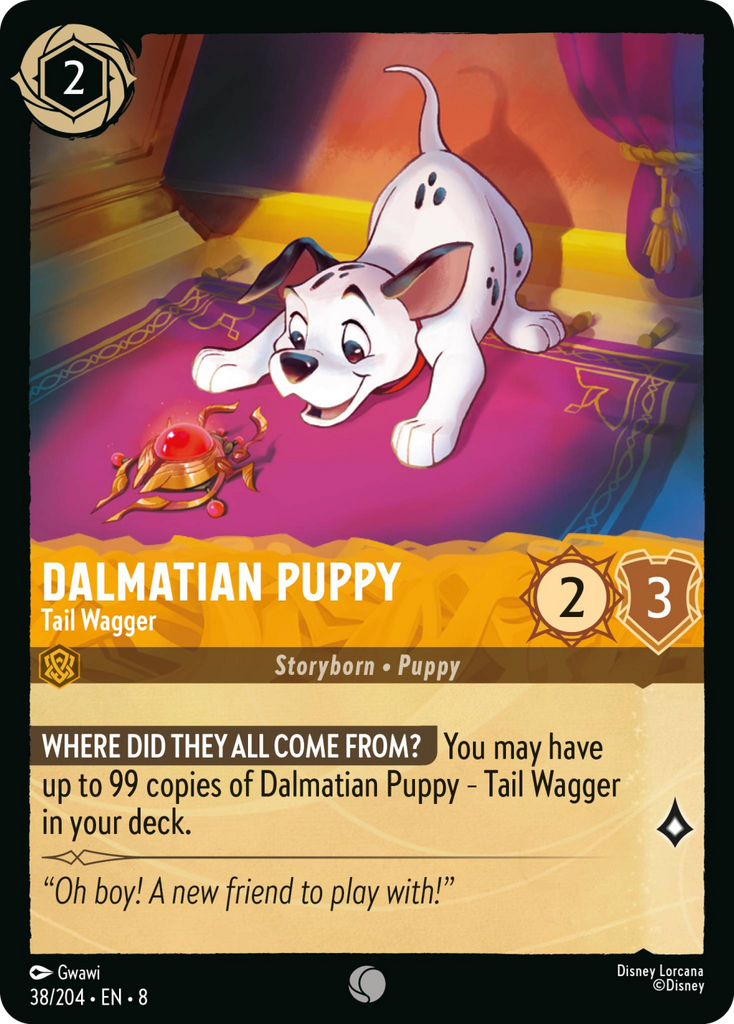 8ROF-038, C, Dalmatian Puppy - Tail Wagger
