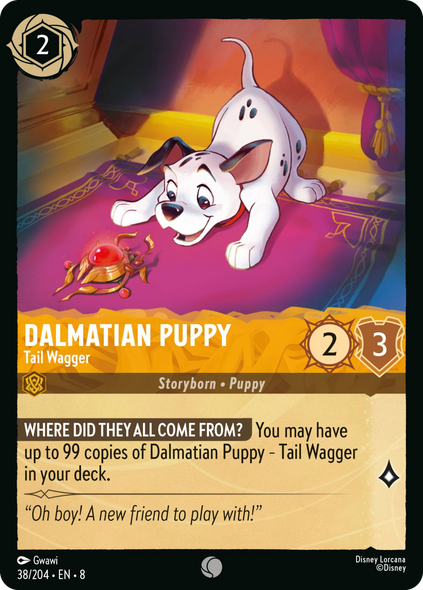 8ROF-038, C, Dalmatian Puppy - Tail Wagger
