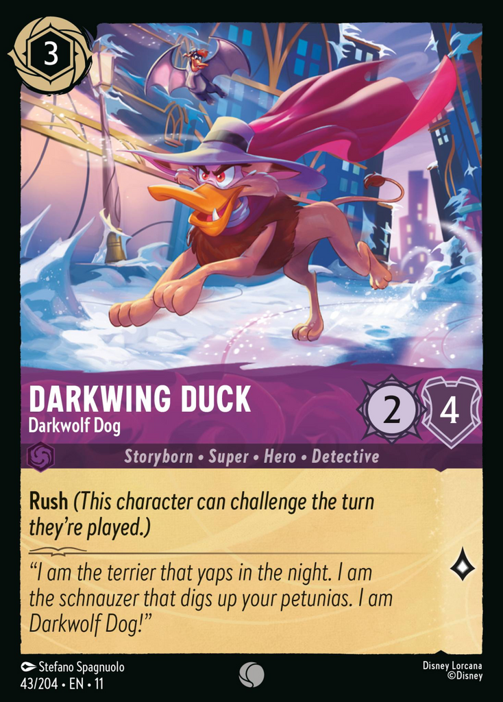 11WSP-043, C, Darkwing Duck - Darkwolf Dog (Foil)