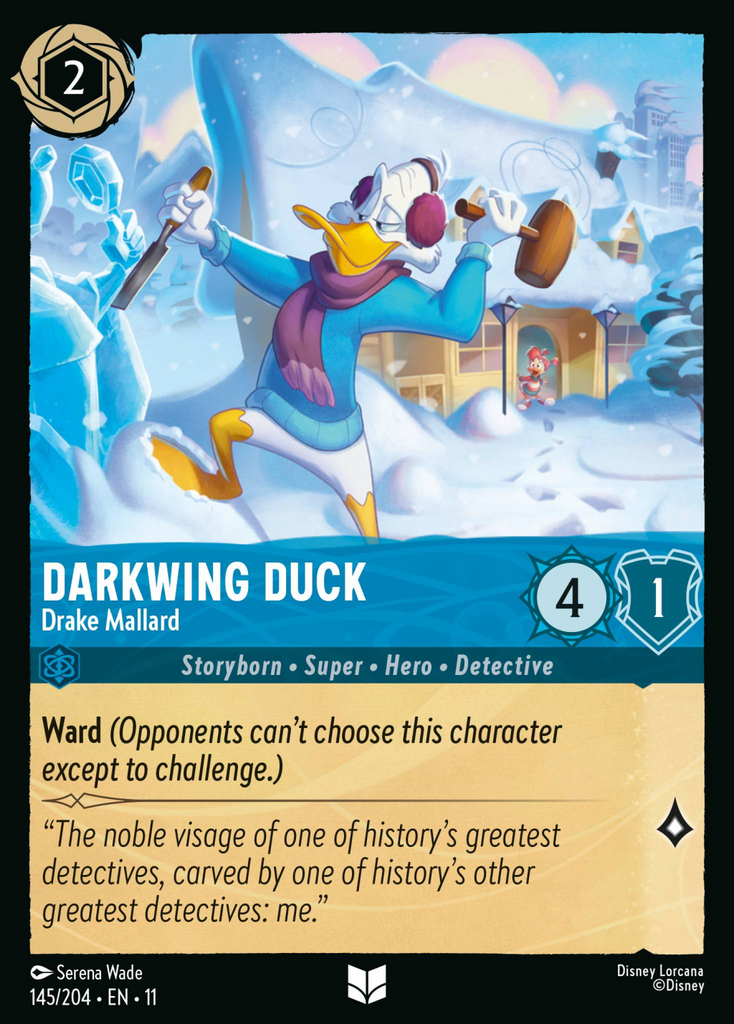11WSP-145, UC, Darkwing Duck - Drake Mallard (Foil)