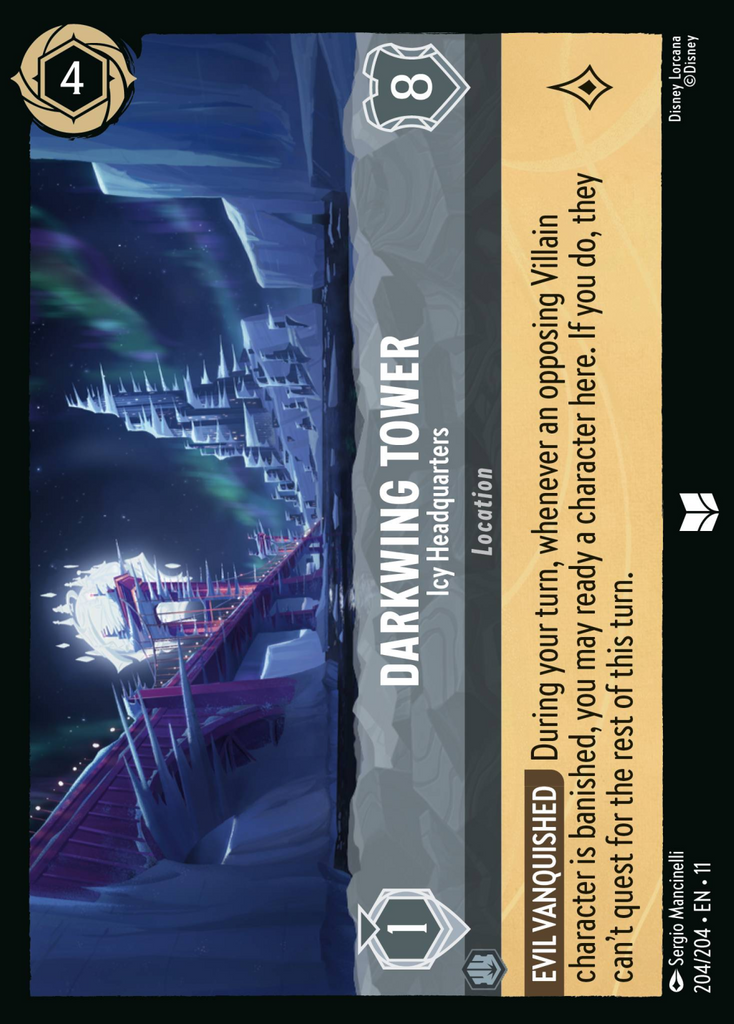 11WSP-204, UC, Darkwing Tower - Icy Headquarters (Foil)
