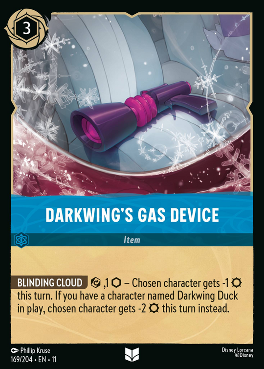 11WSP-169, UC, Darkwing's Gas Device (Foil)