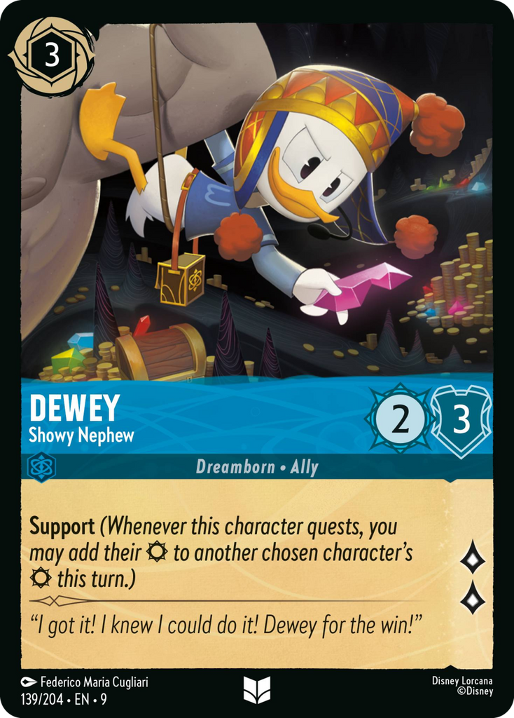 9FAB-139, UC, Dewey - Showy Nephew (Foil)