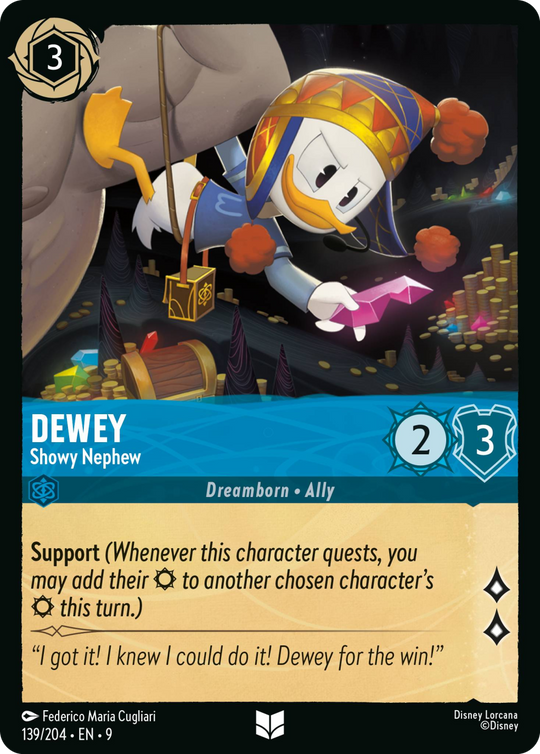 9FAB-139, UC, Dewey - Showy Nephew (Foil)