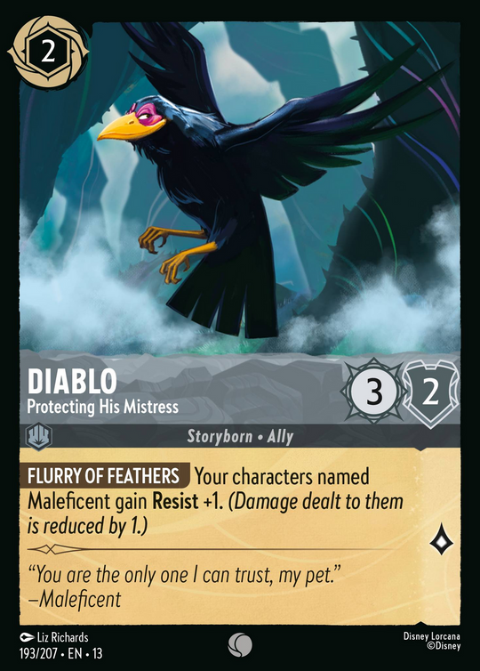13ATK-193, C, Diablo - Protecting His Mistress