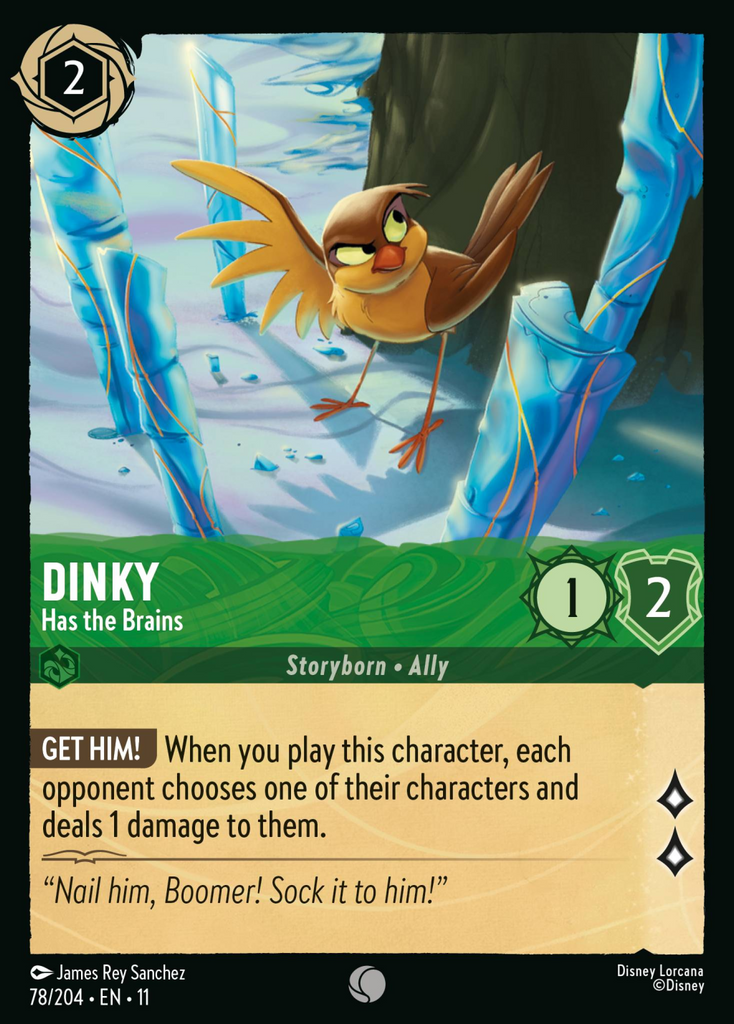 11WSP-078, C, Dinky - Has the Brains (Foil)