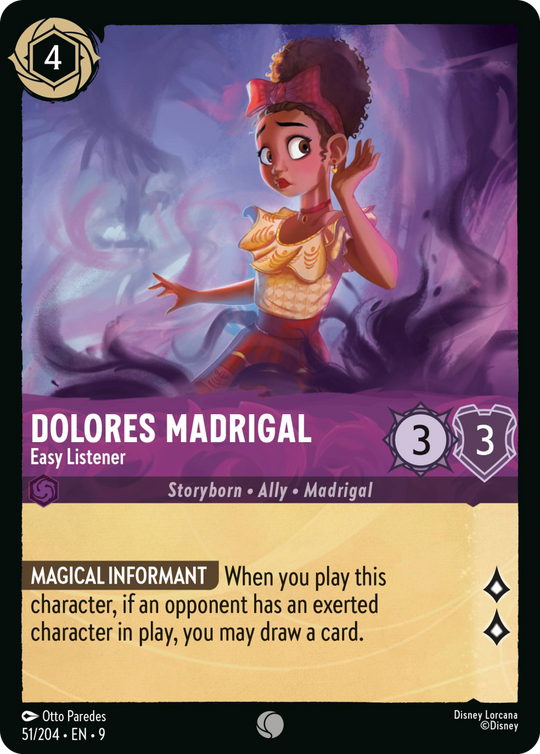 9FAB-051, C, Dolores Madrigal - Easy Listener (Foil)