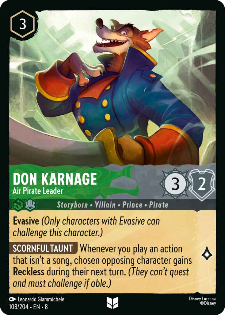 8ROF-108, UC, Don Karnage - Air Pirate Leader