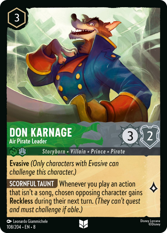 8ROF-108, UC, Don Karnage - Air Pirate Leader