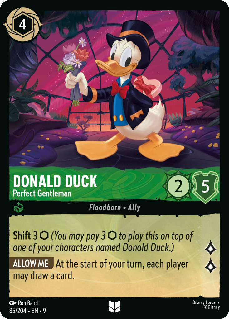 9FAB-085, UC, Donald Duck - Perfect Gentleman (Foil)