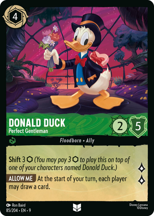 9FAB-085, UC, Donald Duck - Perfect Gentleman (Foil)