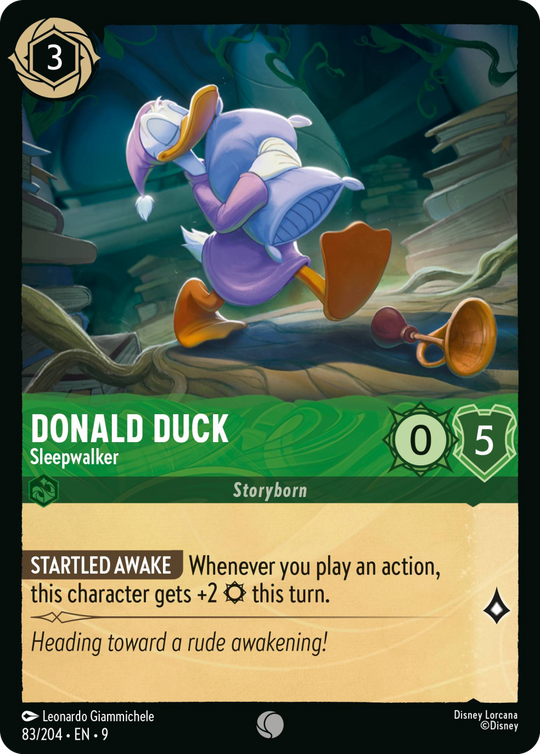 9FAB-083, C, Donald Duck - Sleepwalker (Foil)