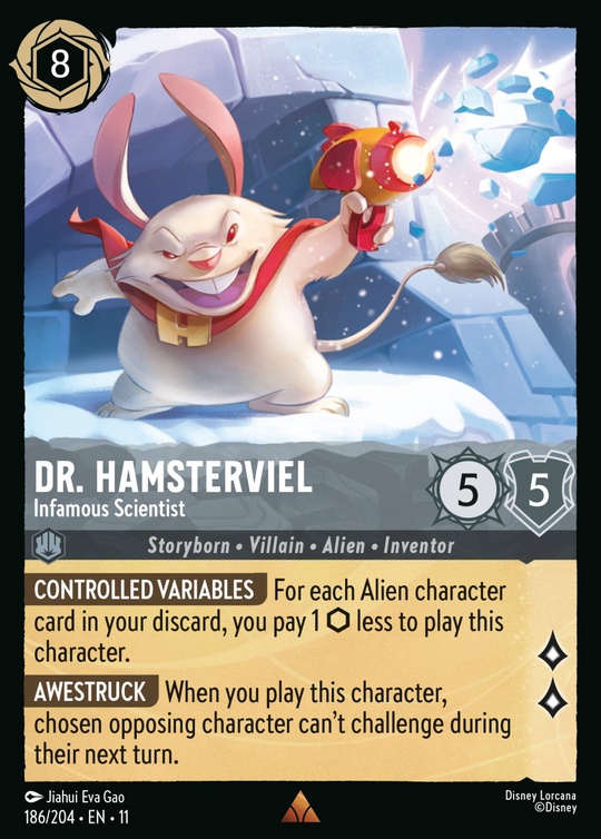 11WSP-186, R, Dr. Hamsterviel - Infamous Scientist (Foil)