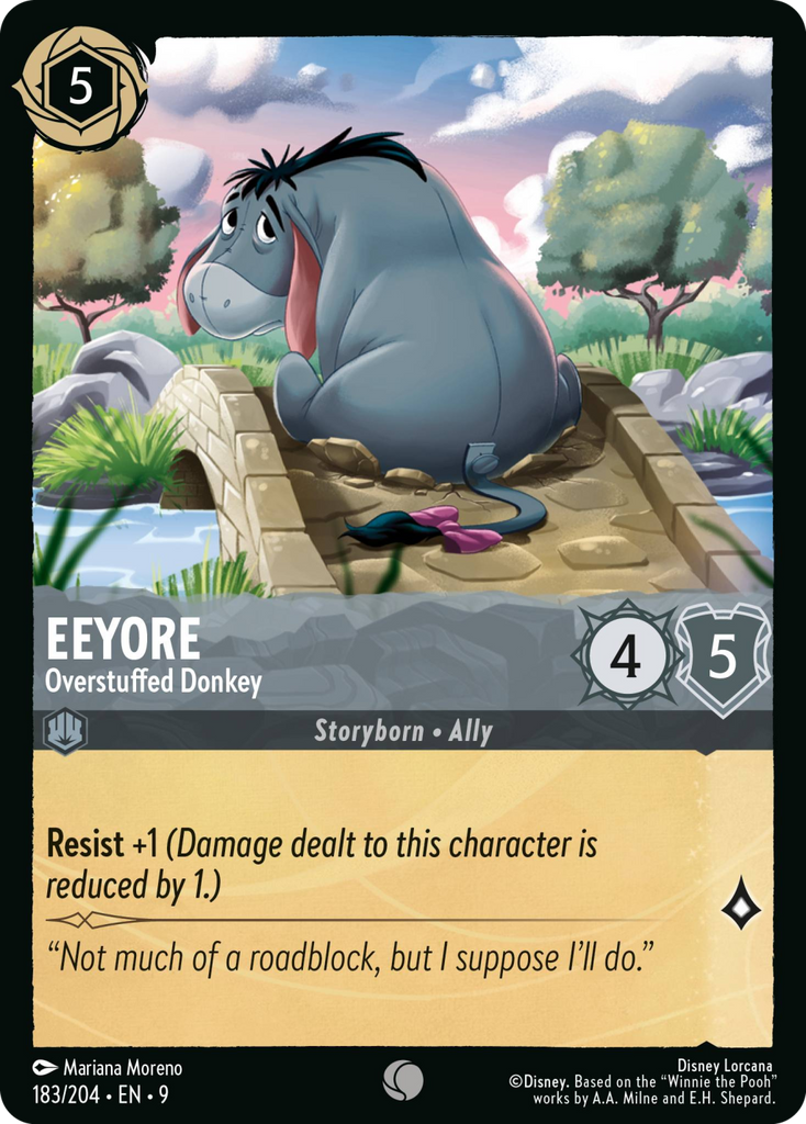 9FAB-183, C, Eeyore - Overstuffed Donkey (Foil)