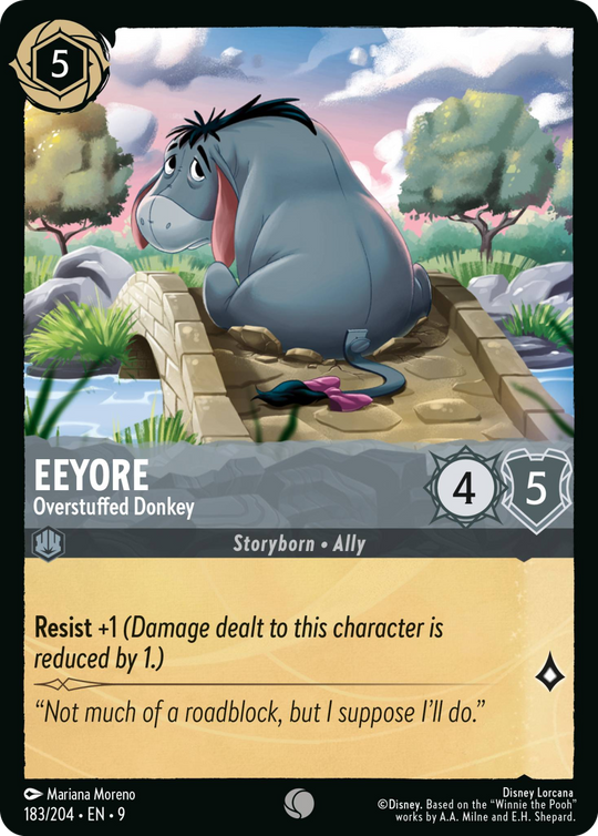 9FAB-183, C, Eeyore - Overstuffed Donkey (Foil)