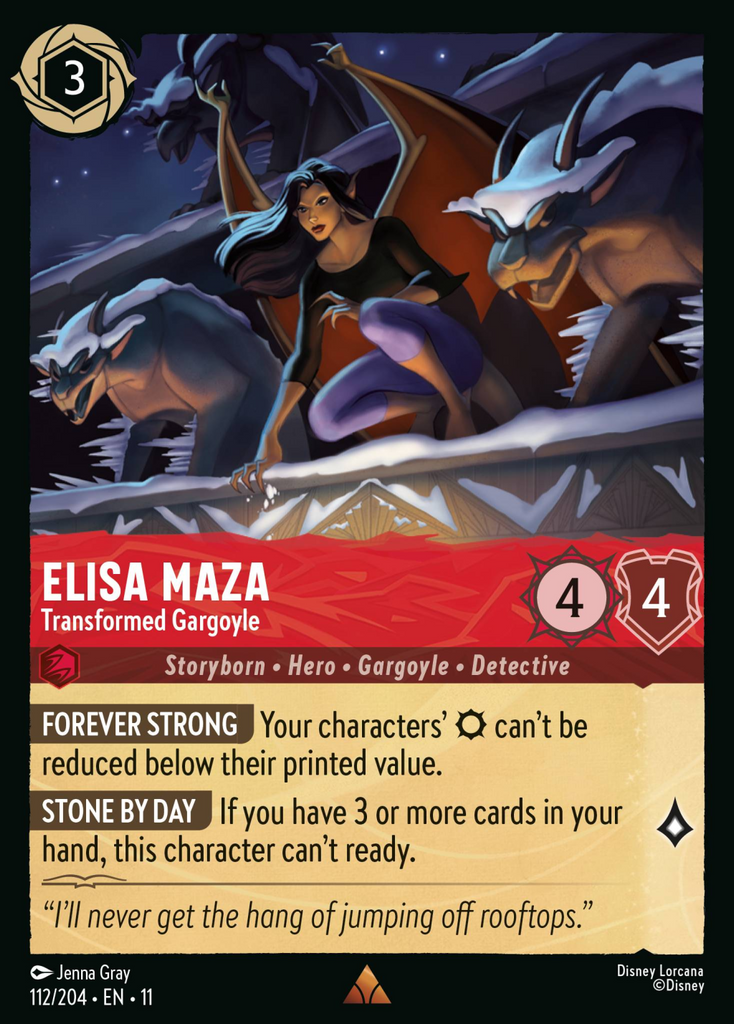 11WSP-112, R, Elisa Maza - Transformed Gargoyle