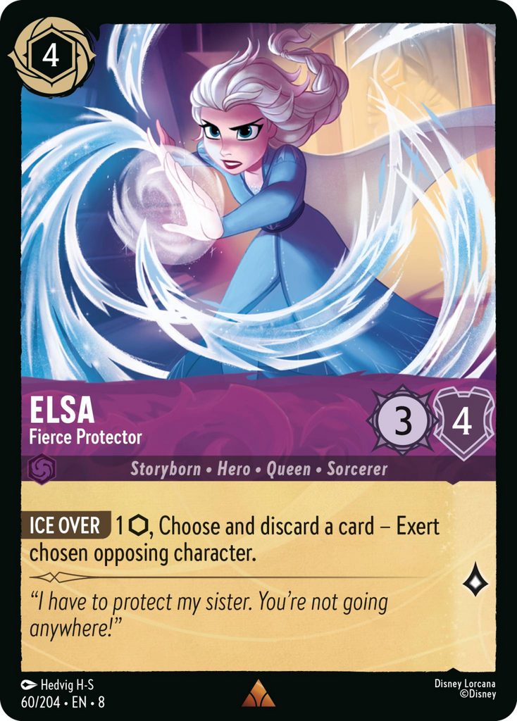 8ROF-060, R, Elsa - Fierce Protector (Foil)