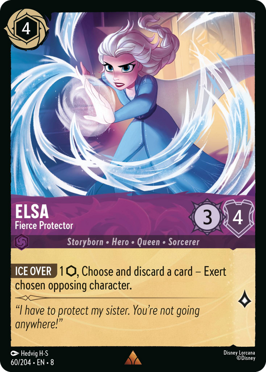 8ROF-060, R, Elsa - Fierce Protector (Foil)