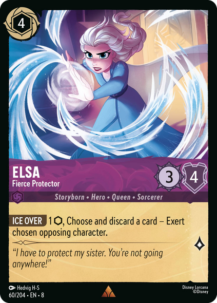 8ROF-060, R, Elsa - Fierce Protector (Foil)