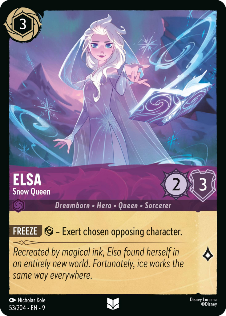 9FAB-053, UC, Elsa - Snow Queen (Foil)