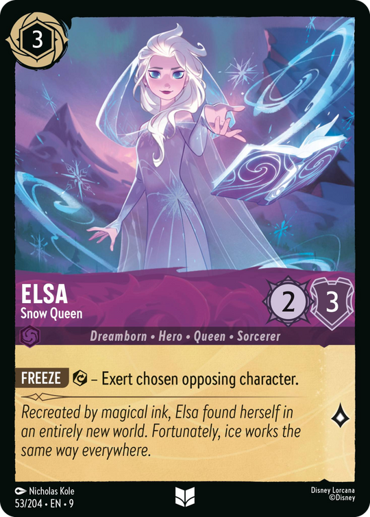 9FAB-053, UC, Elsa - Snow Queen (Foil)