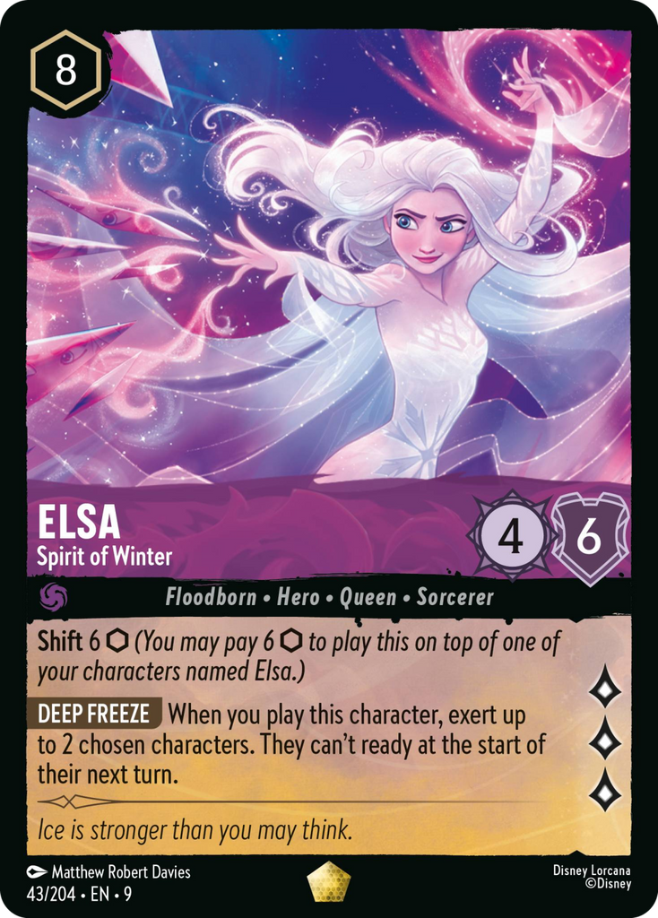 9FAB-043, L, Elsa - Spirit of Winter (Foil)