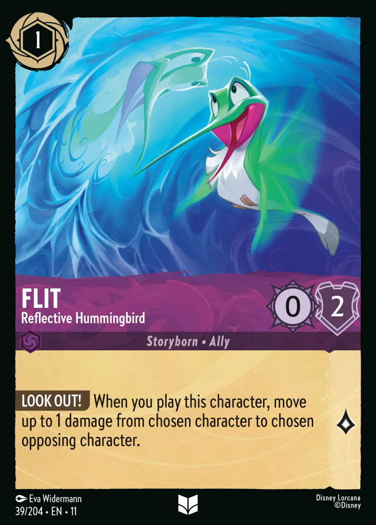 11WSP-039, UC, Flit - Reflective Hummingbird