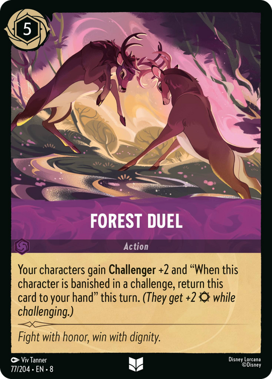 8ROF-077, UC, Forest Duel (Foil)