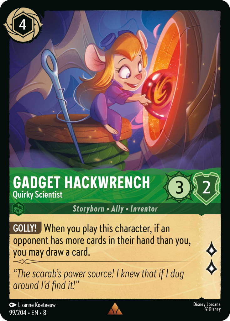 8ROF-099, R, Gadget Hackwrench - Quirky Scientist