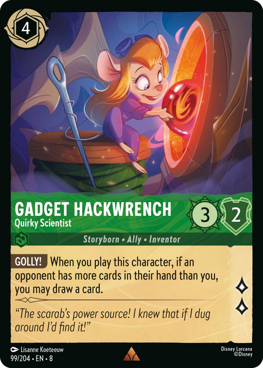8ROF-099, R, Gadget Hackwrench - Quirky Scientist (Foil)