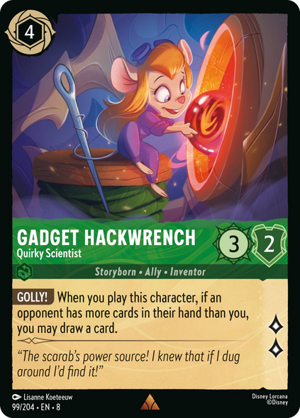 8ROF-099, R, Gadget Hackwrench - Quirky Scientist (Foil)
