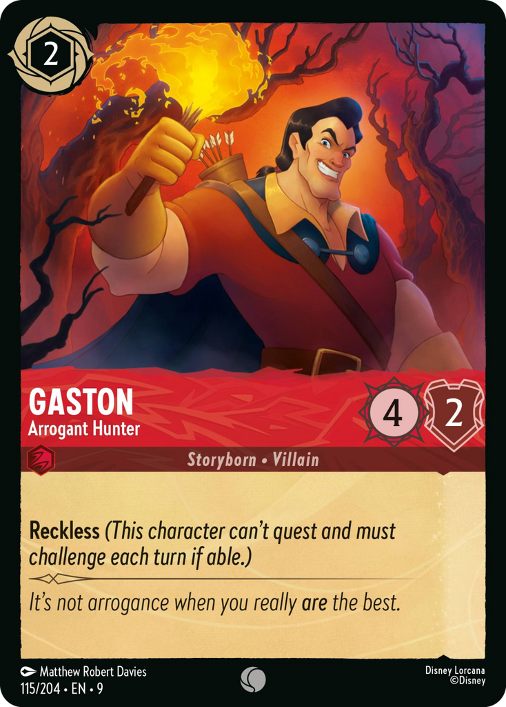 9FAB-115, C, Gaston - Arrogant Hunter (Foil)
