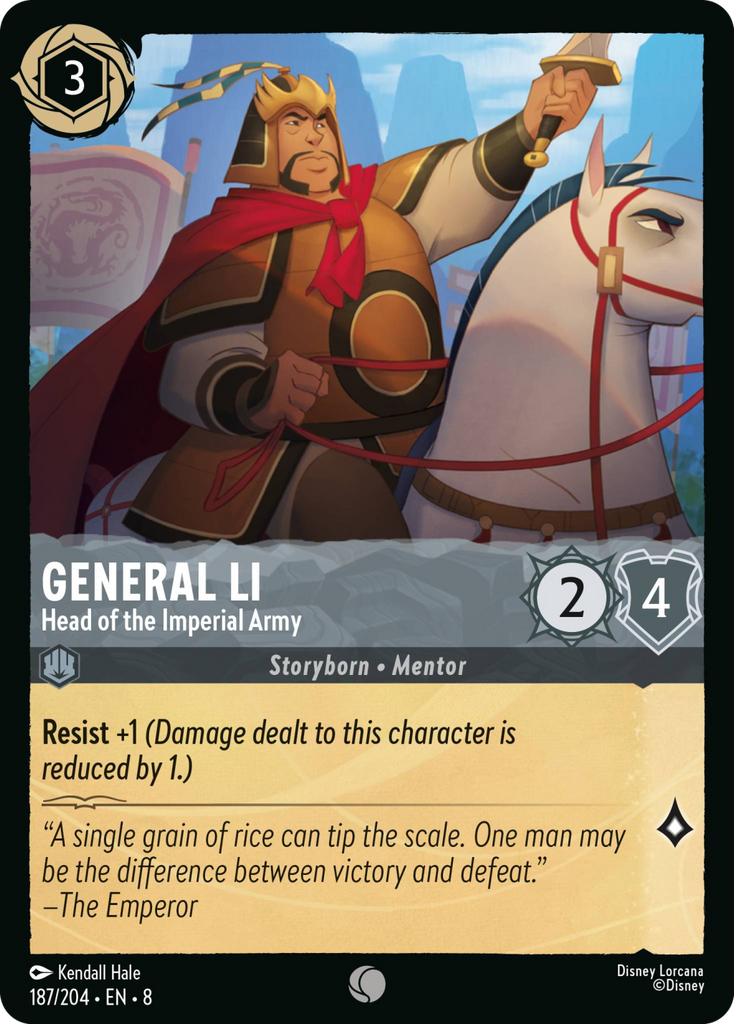 8ROF-187, C, General Li - Head of the Imperial Army (Foil)