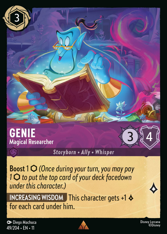 11WSP-049, R, Genie - Magical Researcher (Foil)