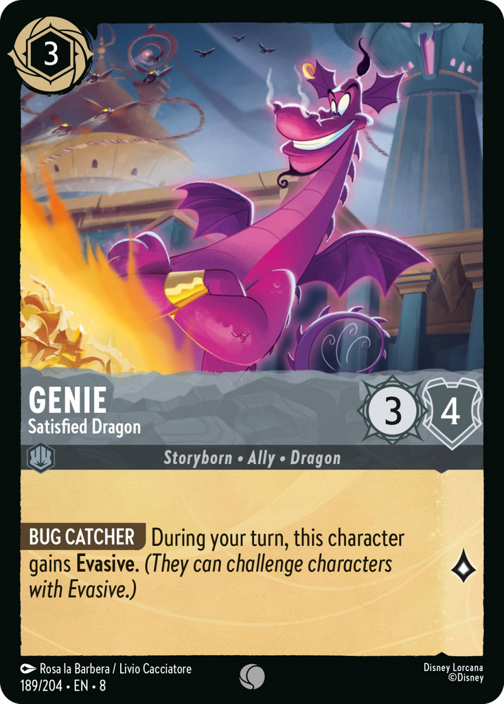 8ROF-189, C, Genie - Satisfied Dragon (Foil)