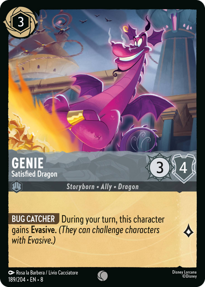 8ROF-189, C, Genie - Satisfied Dragon (Foil)