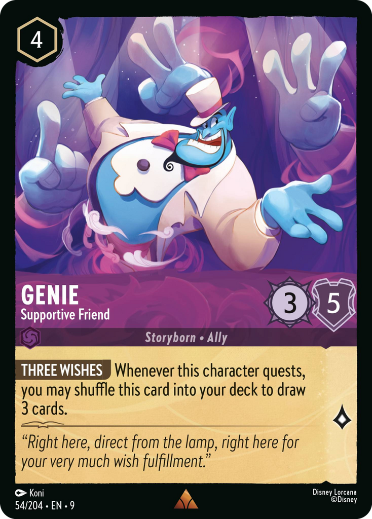 9FAB-054, R, Genie - Supportive Friend (Foil)