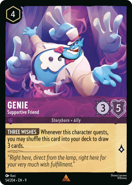 9FAB-054, R, Genie - Supportive Friend (Foil)
