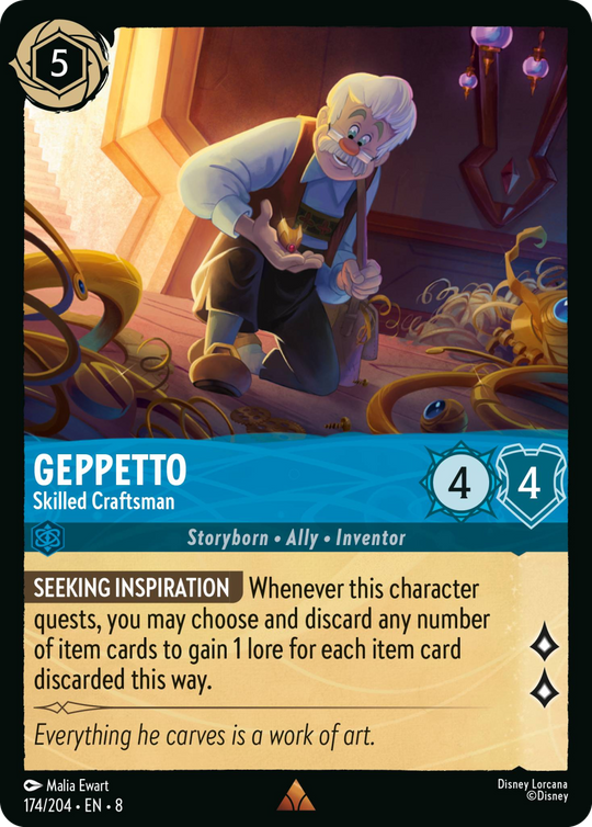 8ROF-174, R, Geppetto - Skilled Craftsman (Foil)