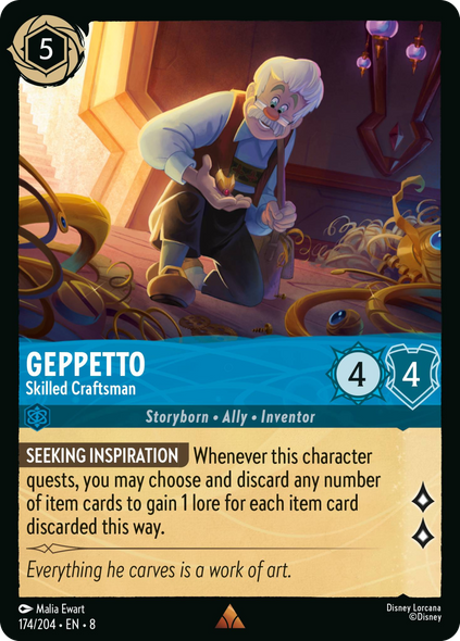 8ROF-174, R, Geppetto - Skilled Craftsman (Foil)